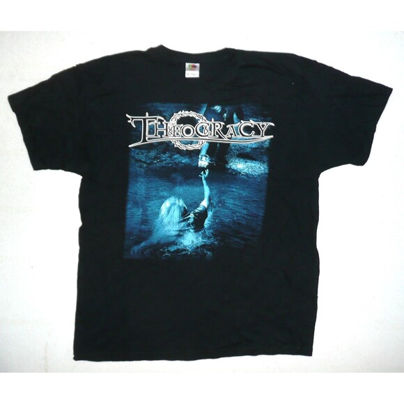 Theocracy ~Wages of Sin T-shirt Metal Band Double Side Size XL Fruit of the Loom - Picture 1 of 7